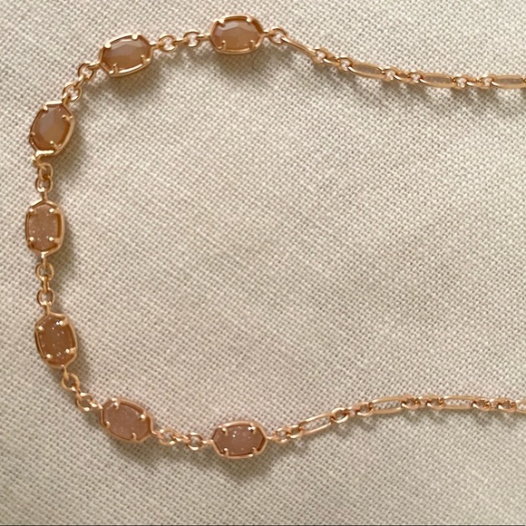 KENDRA SCOTT Gold Chain Druzy Necklace NWT - Picture 2 of 5